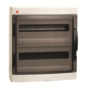 ДКС Щиток настен.с двер.36мод.,IP65,сер.,с клем. блок. 2х87512 и замком DKC 85936