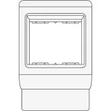 ДКС PDA-GN 120 Рамка-суппорт под 2 модуля Gewiss 00256 DKC