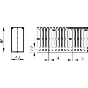 ДКС Короб перфорированный RLHF6 40x60, без галогенов, светло-серый 01107RLHF DKC ДКС Короб перфорированный RLHF6 40x60, без галогенов, светло-серый 01107RLHF DKC