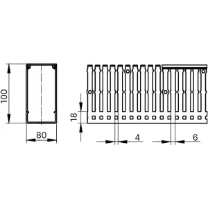 ДКС Короб перфорированный RLHF6 100x80, без галогенов, светло-серый 01130RLHF DKC ДКС Короб перфорированный RLHF6 100x80, без галогенов, светло-серый 01130RLHF DKC