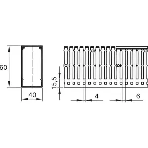 ДКС Короб перфорированный, синий RL6 40x60 01284RL DKC ДКС Короб перфорированный, синий RL6 40x60 01284RL DKC