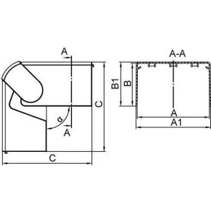 ДКС NEAV 200x80 Угол внешний изменяемый (70-120°) 01720 DKC ДКС NEAV 200x80 Угол внешний изменяемый (70-120°) 01720 DKC