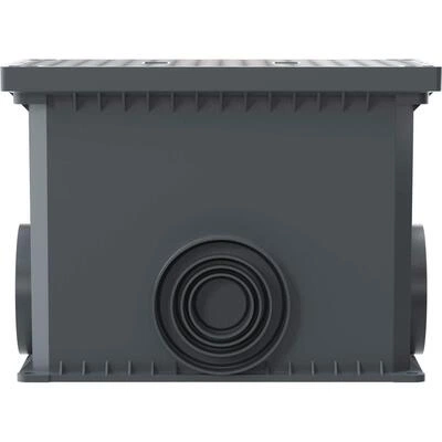 ДКС Смотровой переходной колодец с крышкой для двустенных труб, 335х240х255мм 025002 DKC