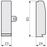 ДКС LSBN B Заглушка левая плинтуса TBN 03278 DKC