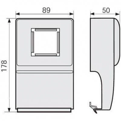 ДКС SBN-LM 45 W Коробка под розетку MOSAIC 45 03479 DKC