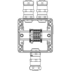 ДКС Взрывозащищенная клеммная коробка из алюминия TBE-A-12-(4xCBC.4-1xTEO.4)-2xANP22CMB(A)-1xANP22CMB(C)1Ex e IIC Т5 Gb / Ex tb IIIC T95°C Db IP66 1201.121.20.017 DKC ДКС Взрывозащищенная клеммная коробка из алюминия TBE-A-12-(4xCBC.4-1xTEO.4)-2xANP22CMB(A)-1xANP22CMB(C)1Ex e IIC Т5 Gb / Ex tb IIIC T95°C Db IP66 1201.121.20.017 DKC