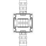 ДКС Взрывозащищенная клеммная коробка из алюминия TBE-A-12-(4xCBC.35)-1xADSDMB(A)-1xADSDMB(C)1Ex e IIC Т5 Gb / Ex tb IIIC T95°C Db IP66 1201.121.20.018 DKC