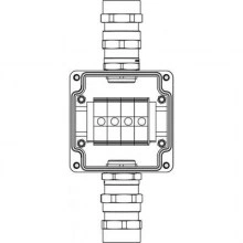 ДКС Взрывозащищенная клеммная коробка из алюминия TBE-A-12-(4xCBC.35)-1xADSDMB(A)-1xADSDMB(C)1Ex e IIC Т5 Gb / Ex tb IIIC T95°C Db IP66 1201.121.20.018 DKC
