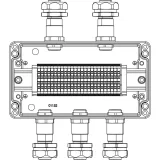 ДКС Взрывозащищенная клеммная коробка из алюминия TBE-A-14-(25xHMM.2)-2xKAEPM2MHK-20(A)-3xKAEPM2MHK-20(C)1Ex e IIC Т5 Gb / Ex tb IIIC T95°C Db IP66 1201.141.22.11D DKC