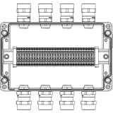 ДКС Взрывозащищенная клеммная коробка из алюминия TBE-A-18-(30xCBC.4)-4xANSBMB(A)-2xPBMB(B)-4xANSBMB(C)-2xPBMB(D)1Ex e IIC Т5 Gb / Ex tb IIIC T95°C Db IP66 1201.181.20.00X DKC