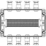 ДКС Взрывозащищенная клеммная коробка из алюминия TBE-A-18-(30xCBC.4)-4xKH2MHK(A)-2xPBMB(B)-4xKH2MHK(C)-2xPBMB(D)1Ex e IIC Т5 Gb / Ex tb IIICT95°C Db IP66 1201.181.22.11H DKC