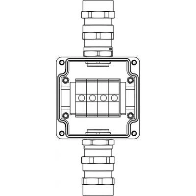 ДКС Взрывозащищенная клеммная коробка из полиэстера TBE-P-03-(4xCBC.35)-1xADSDMB(A)-1xADSDMB(C)1Ex e IIC Т5 Gb / Ex tb IIIC T95°C Db IP66/КЗ 1231.031.20.04Y DKC