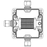 ДКС Взрывозащищенная клеммная коробка из полиэстера TBE-P-03-(10xCBC.2)-1xPABMP(A)-1xPABMP(C)-1xPABMP(D)1Ex e IIC Т5 Gb / Ex tb IIIC T95°C Db IP66 1231.031.22.121W DKC