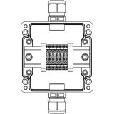 ДКС Взрывозащищенная клеммная коробка из полиэстера TBE-P-03-(6xCBC.4)-1xPACMP(A)-1xPACMP(C)1Ex e IIC Т5 Gb / Ex tb IIIC T95°C Db IP66 1231.031.22.1220 DKC