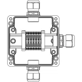 ДКС Взрывозащищенная клеммная коробка из полиэстера TBE-P-03-(6xCBC.4)-1xPACMP(A)-1xPACMP(C)-1xPACMP(D)1Ex e IIC Т5 Gb / Ex tb IIIC T95°C Db IP66 1231.031.22.1221 DKC