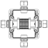 ДКС Взрывозащищенная клеммная коробка из полиэстера TBE-P-03-(6xCBC.4)-1xPACMP(A)-1xPACMP(B)-1xPACMP(C)-1xPACMP(D)1Ex e IIC Т5 Gb / Ex tb IIIC T95°C Db IP66 1231.031.22.1222 DKC