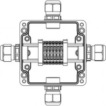 ДКС Взрывозащищенная клеммная коробка из полиэстера TBE-P-03-(6xCBC.4)-1xPACMP(A)-1xPACMP(B)-1xPACMP(C)-1xPACMP(D)1Ex e IIC Т5 Gb / Ex tb IIIC T95°C Db IP66 1231.031.22.1222 DKC