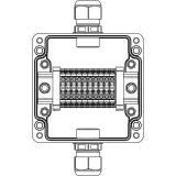 ДКС Взрывозащищенная клеммная коробка из полиэстера TBE-P-03-(10xCBC.4)-1xPACMP(A)-1xPACMP(C)1Ex e IIC Т5 Gb / Ex tb IIIC T95°C Db IP66 1231.031.22.1225 DKC