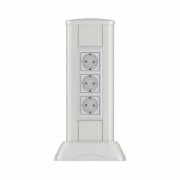 ДКС Миниколонна алюминиевая 0,35 м, цвет светло-серебристый металлик 19531 DKC