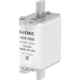 ДКС Предохранитель YON ножевого типа FG00 25А 690V характеристика aR 1FG00-0025-690V-AR DKC
