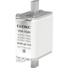 ДКС Предохранитель YON ножевого типа FG00 с одинарной индикацией 25А 1FG00-0025 DKC