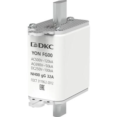 ДКС Предохранитель YON ножевого типа FG00 с одинарной индикацией 32А 1FG00-0032 DKC