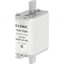 ДКС Предохранитель YON ножевого типа FG00 40А 690V характеристика aR 1FG00-0040-690V-AR DKC