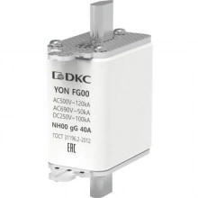 ДКС Предохранитель YON ножевого типа FG00 с одинарной индикацией 40А 1FG00-0040 DKC