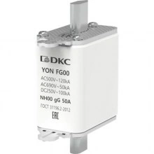 ДКС Предохранитель YON ножевого типа FG00 с одинарной индикацией 50А 1FG00-0050 DKC