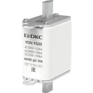 ДКС Предохранитель YON ножевого типа FG00 с одинарной индикацией 50А 1FG00-0050 DKC ДКС Предохранитель YON ножевого типа FG00 с одинарной индикацией 50А 1FG00-0050 DKC
