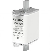 ДКС Предохранитель YON ножевого типа FG00 с одинарной индикацией 63А 1FG00-0063 DKC