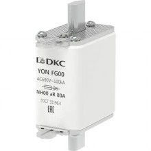 ДКС Предохранитель YON ножевого типа FG00 80А 690V характеристика aR 1FG00-0080-690V-AR DKC