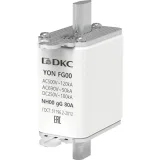 ДКС Предохранитель YON ножевого типа FG00 с одинарной индикацией 80А 1FG00-0080 DKC