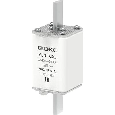 ДКС Предохранитель YON ножевого типа FG1 63А 400V характеристика aR 1FG01-0063-400V-AR DKC ДКС Предохранитель YON ножевого типа FG1 63А 400V характеристика aR 1FG01-0063-400V-AR DKC