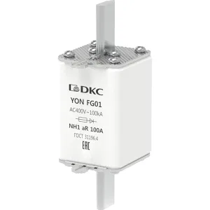 ДКС Предохранитель YON ножевого типа FG1 100А 400V характеристика aR 1FG01-0100-400V-AR DKC ДКС Предохранитель YON ножевого типа FG1 100А 400V характеристика aR 1FG01-0100-400V-AR DKC