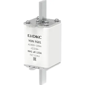 ДКС Предохранитель YON ножевого типа FG1 125А 400V характеристика aR 1FG01-0125-400V-AR DKC ДКС Предохранитель YON ножевого типа FG1 125А 400V характеристика aR 1FG01-0125-400V-AR DKC