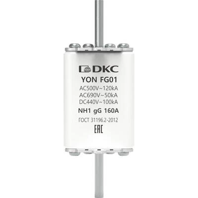 ДКС Предохранитель YON ножевого типа FG1 с одинарной индикацией 160А 1FG01-0160 DKC ДКС Предохранитель YON ножевого типа FG1 с одинарной индикацией 160А 1FG01-0160 DKC