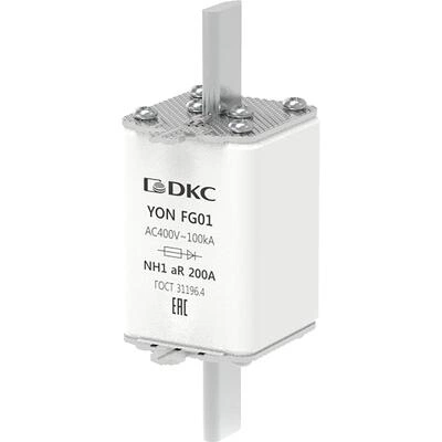 ДКС Предохранитель YON ножевого типа FG1 200А 400V характеристика aR 1FG01-0200-400V-AR DKC