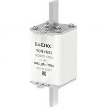 ДКС Предохранитель YON ножевого типа FG1 200А NH1 характеристика gBat 1FG01-0200-GBAT DKC