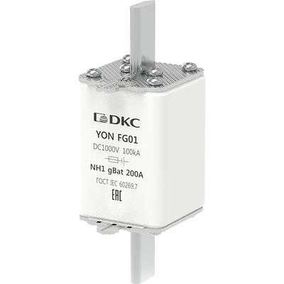 ДКС Предохранитель YON ножевого типа FG1 200А NH1 характеристика gBat 1FG01-0200-GBAT DKC ДКС Предохранитель YON ножевого типа FG1 200А NH1 характеристика gBat 1FG01-0200-GBAT DKC