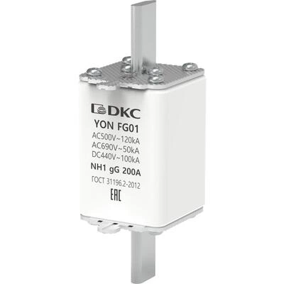 ДКС Предохранитель YON ножевого типа FG1 с одинарной индикацией 200А 1FG01-0200 DKC ДКС Предохранитель YON ножевого типа FG1 с одинарной индикацией 200А 1FG01-0200 DKC
