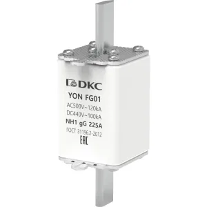 ДКС Предохранитель YON ножевого типа FG1 с одинарной индикацией 225А 1FG01-0225 DKC ДКС Предохранитель YON ножевого типа FG1 с одинарной индикацией 225А 1FG01-0225 DKC
