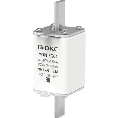 ДКС Предохранитель YON ножевого типа FG1 с одинарной индикацией 225А 1FG01-0225 DKC