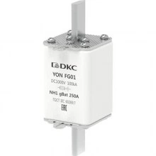 ДКС Предохранитель YON ножевого типа FG1 250А NH1 характеристика gBat 1FG01-0250-GBAT DKC