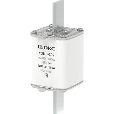 ДКС Предохранитель YON ножевого типа FG2 160А 400V характеристика aR 1FG02-0160-400V-AR DKC