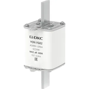 ДКС Предохранитель YON ножевого типа FG2 160А 690V характеристика aR 1FG02-0160-690V-AR DKC ДКС Предохранитель YON ножевого типа FG2 160А 690V характеристика aR 1FG02-0160-690V-AR DKC