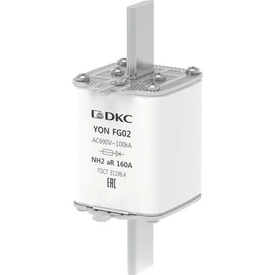 ДКС Предохранитель YON ножевого типа FG2 160А 690V характеристика aR 1FG02-0160-690V-AR DKC ДКС Предохранитель YON ножевого типа FG2 160А 690V характеристика aR 1FG02-0160-690V-AR DKC