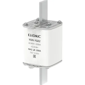 ДКС Предохранитель YON ножевого типа FG2 200А 400V характеристика aR 1FG02-0200-400V-AR DKC ДКС Предохранитель YON ножевого типа FG2 200А 400V характеристика aR 1FG02-0200-400V-AR DKC
