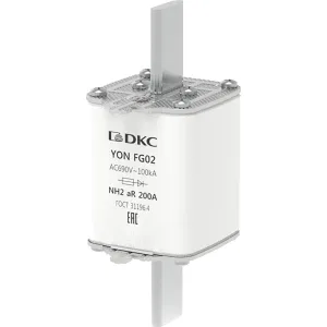 ДКС Предохранитель YON ножевого типа FG2 200А 690V характеристика aR 1FG02-0200-690V-AR DKC ДКС Предохранитель YON ножевого типа FG2 200А 690V характеристика aR 1FG02-0200-690V-AR DKC