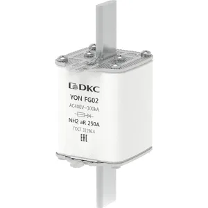 ДКС Предохранитель YON ножевого типа FG2 250А 400V характеристика aR 1FG02-0250-400V-AR DKC ДКС Предохранитель YON ножевого типа FG2 250А 400V характеристика aR 1FG02-0250-400V-AR DKC